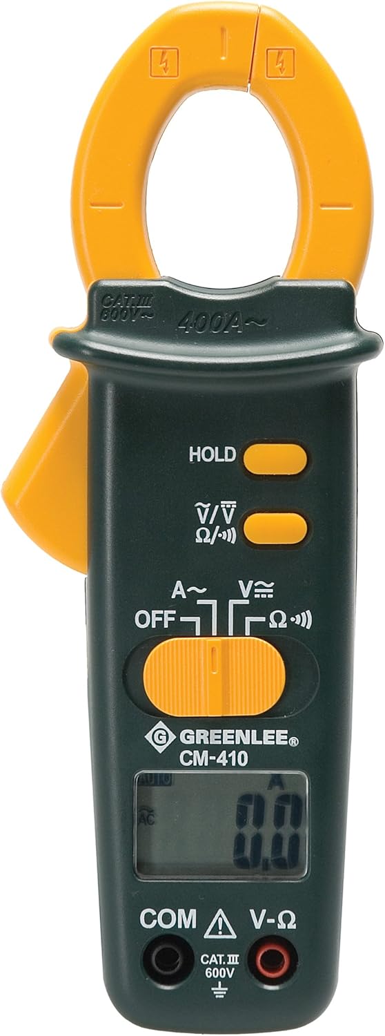 Greenlee CM-410 AC Clamp-on Meter, 400-Amp