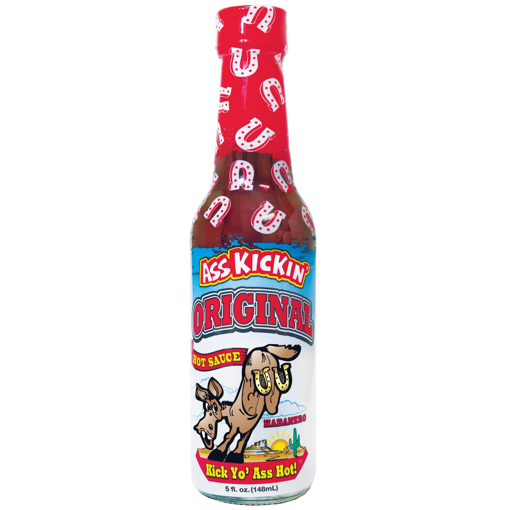 ASS KICKIN' Original Habanero Hot Sauce with Serrano and Habanero Peppers - 5 oz – Perfect Habanero Sauce for the Hot Sauce Fan and the Hot Sauce Challenge- Try if you dare!