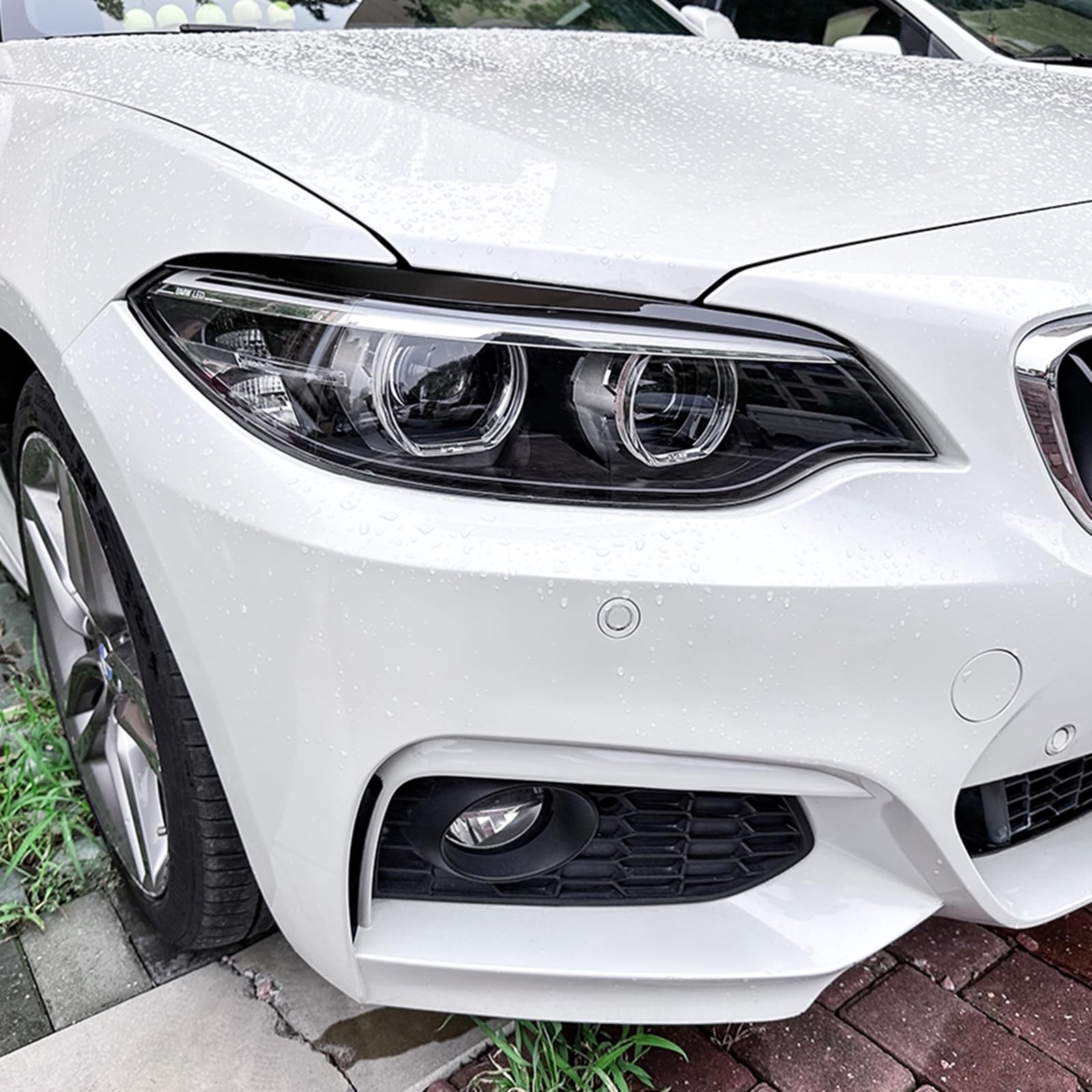 Faro palpebra sopracciglio Trim per BMW Serie 2 F22 F23 M Sport 15-19