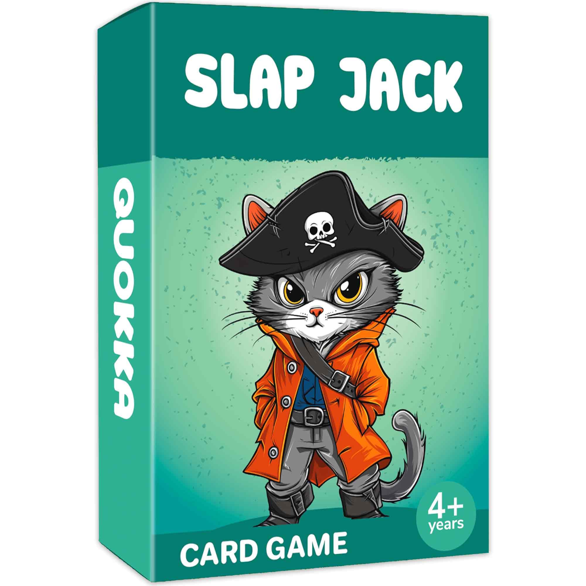 Slap Jack Card Game for Kids Ages 4-8 - Fun Family Game, Cute Characters