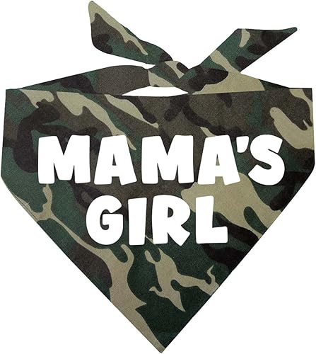 Mama's Girl - Bandana para perro para el día de la madre (949 camuflaje, talla única)