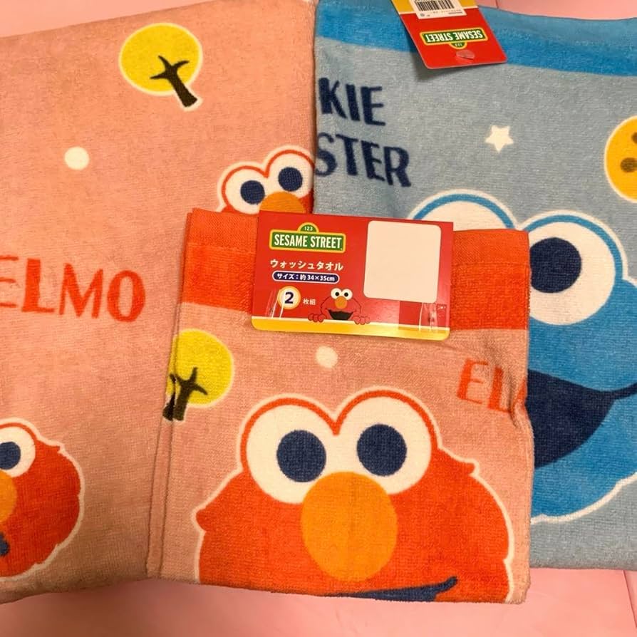 【⑰8-5】未使用未開封！　箱入りタオルセット　セサミストリート 6箱まとめ ハホニコとセサミストリートのコラボ第二弾 ハホニコ ヘアドライ
