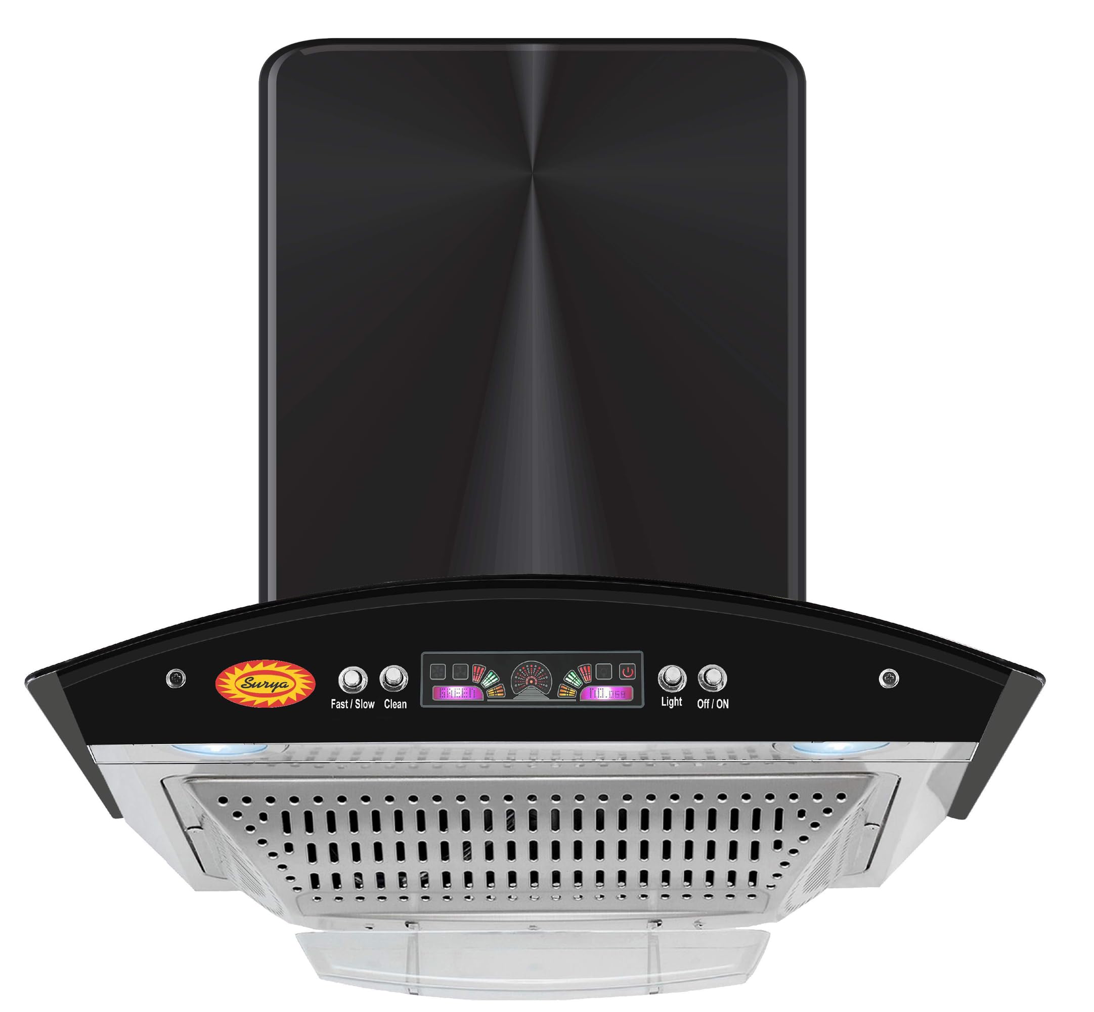 SURYA Kitchen Chimney Disco Eco Push Button with Auto Clean In Black-image-7