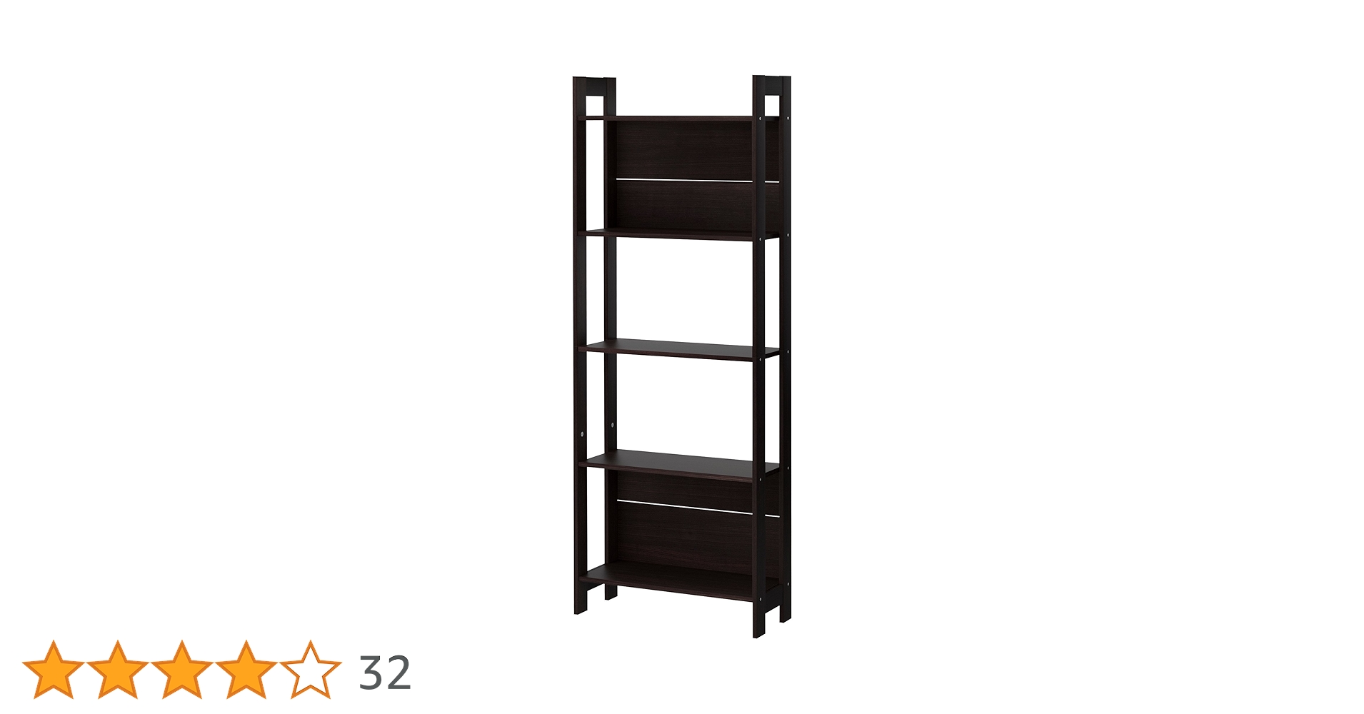 Amazon｜IKEA(イケア) LAIVA 20178592 書棚, ブラックブラウン｜本棚