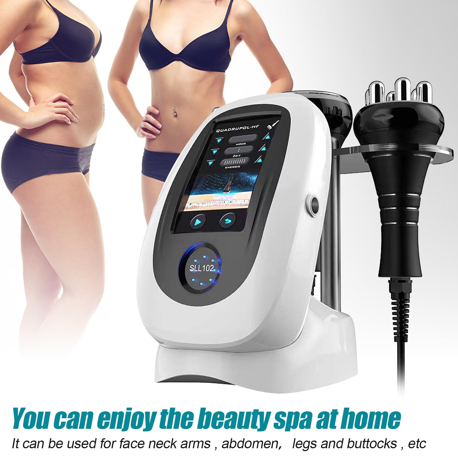 Appareil de massage radiofréquence 80K à cavitation ultrasonique, masseur anti-cellulite, masseur cutané, masseurs électriques pour bras, taille, jambes, hanches et visage