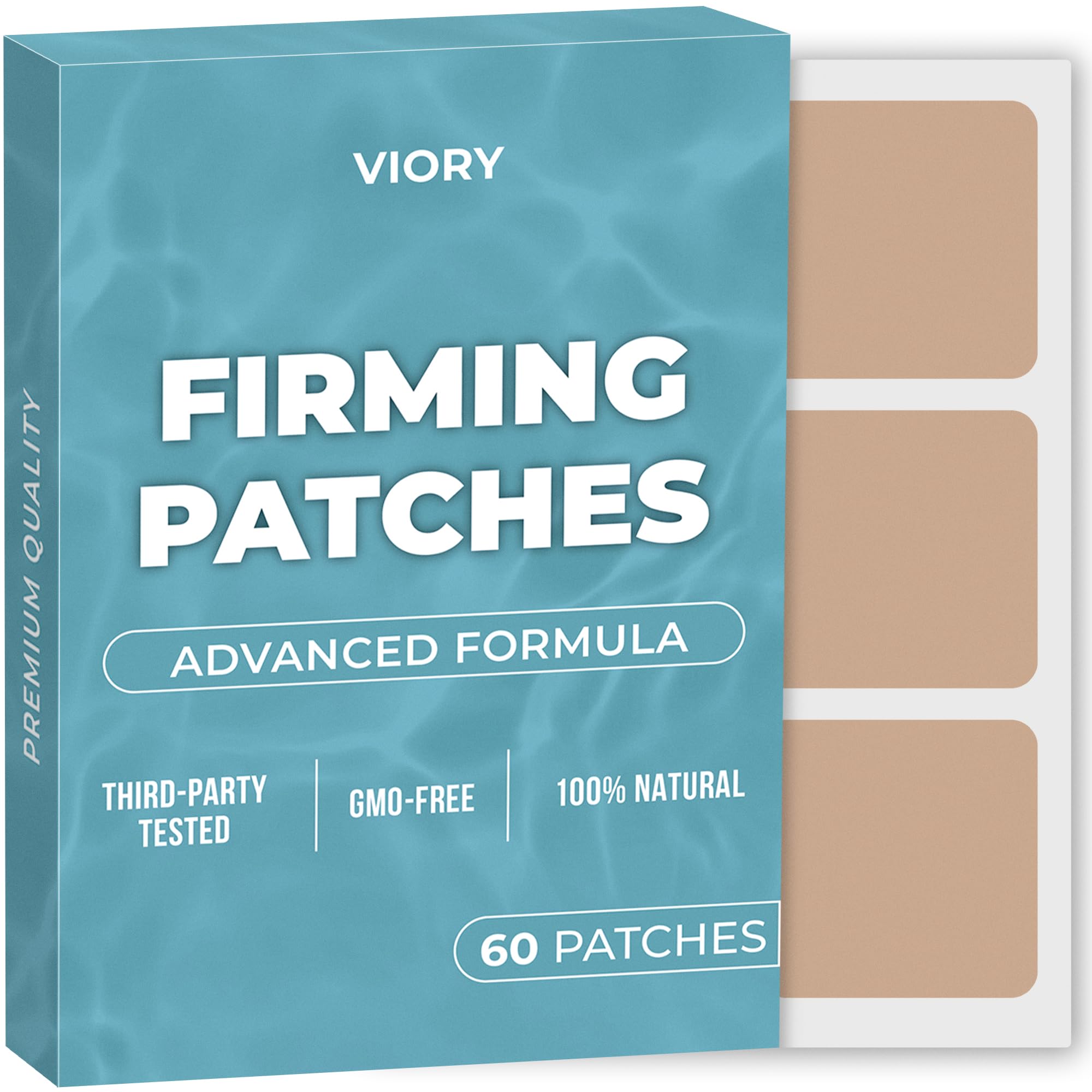 B12 Firming Patches (Pack of 60) - 100% Natural Patch for Women and Men - Energy, Focus & Body Support - Enhanced Formula
