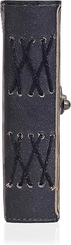 Miniatura 6 de C CUERO Libro de hechizos Diario de cuero con borde deckle de papel Grimorio impreso diario The Lovers Tarot cuaderno espiral gótico para amantes de