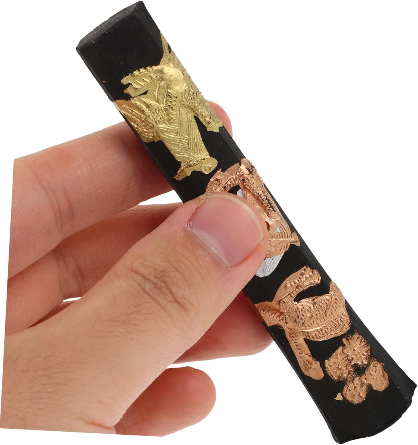 Chinese Calligraphy Set for Beginners 1 Ink Stone 2 Ink Brushes and Practice Paperweight Portable Calligraphy Supplies for Students and Artists