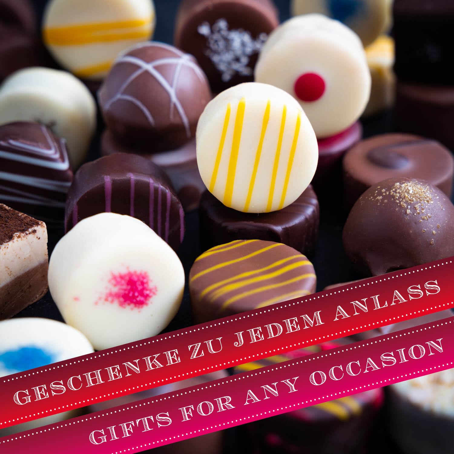 Hallingers Genuss Manufaktur Pralinen Dankeschön-Geschenk - ohne Alkohol, handmade aus Confiserie-Edelkakao in wertiger XXL-Geschenkbox "Dankeschön", Geschenkidee für Frauen Männer