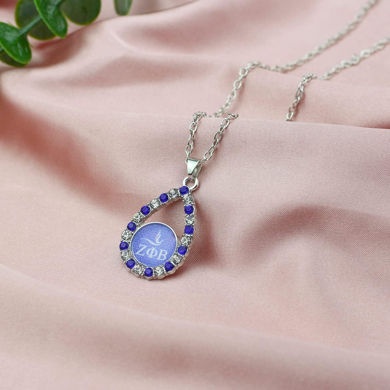 ZPB Sorority Necklace Greek Sorority Paraphernalia Gifts Rhinestone Jewelry 1920 Sisterhood Gift for Finer Women Soror Sister - Image 2