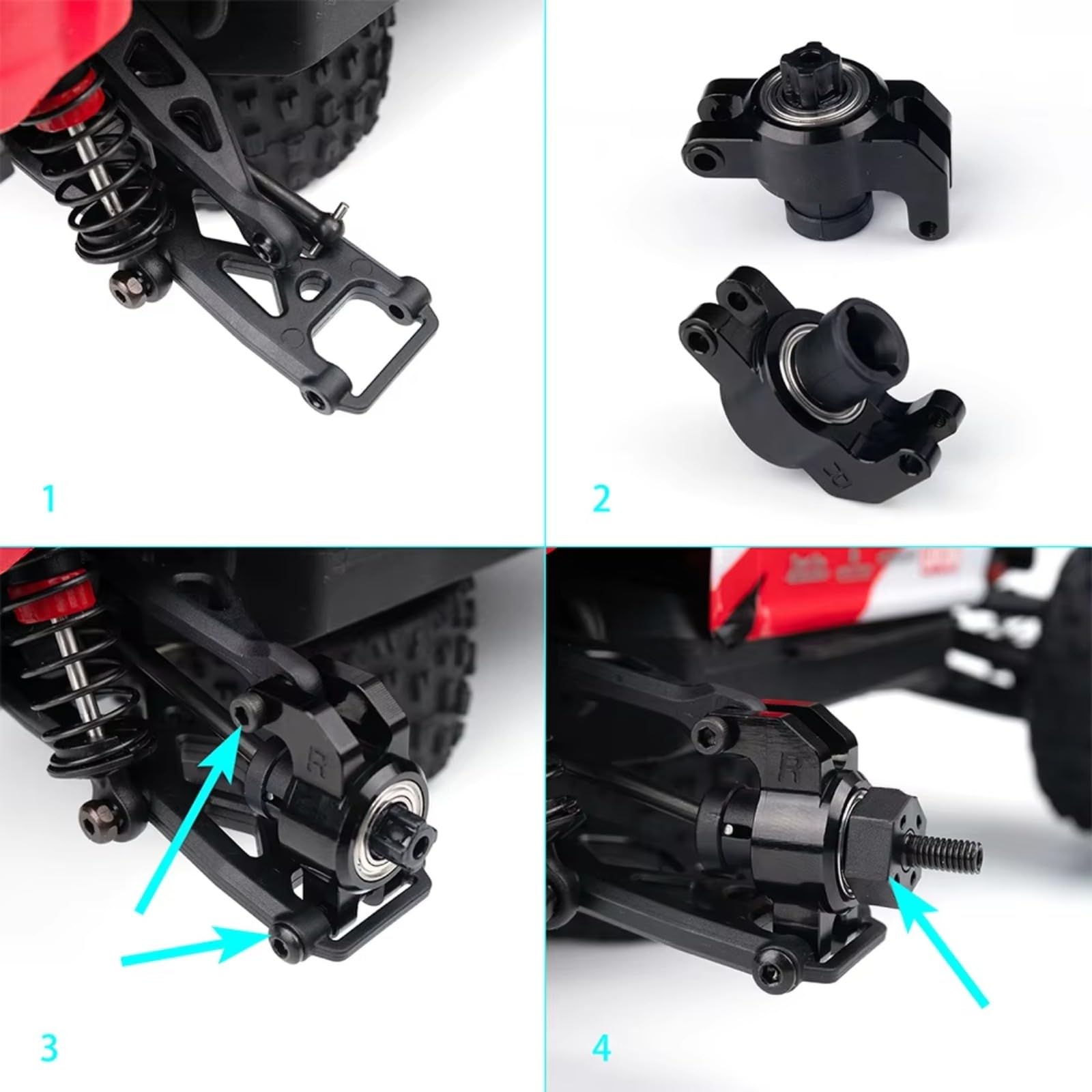 pour ARRMA pour Typhon 1/18 1/14 RC, Coupelles De Différentiel Avant