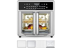 Ultra-Convenient Air Fryer with Innovative French Doors for Enhanced Cooking