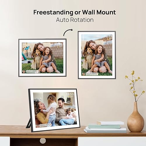 Vista 104 de Planificador de pared de 10.1 pulgadas, calendario digital y gráfico de tareas, pantalla táctil inteligente interactiva para horarios familiares