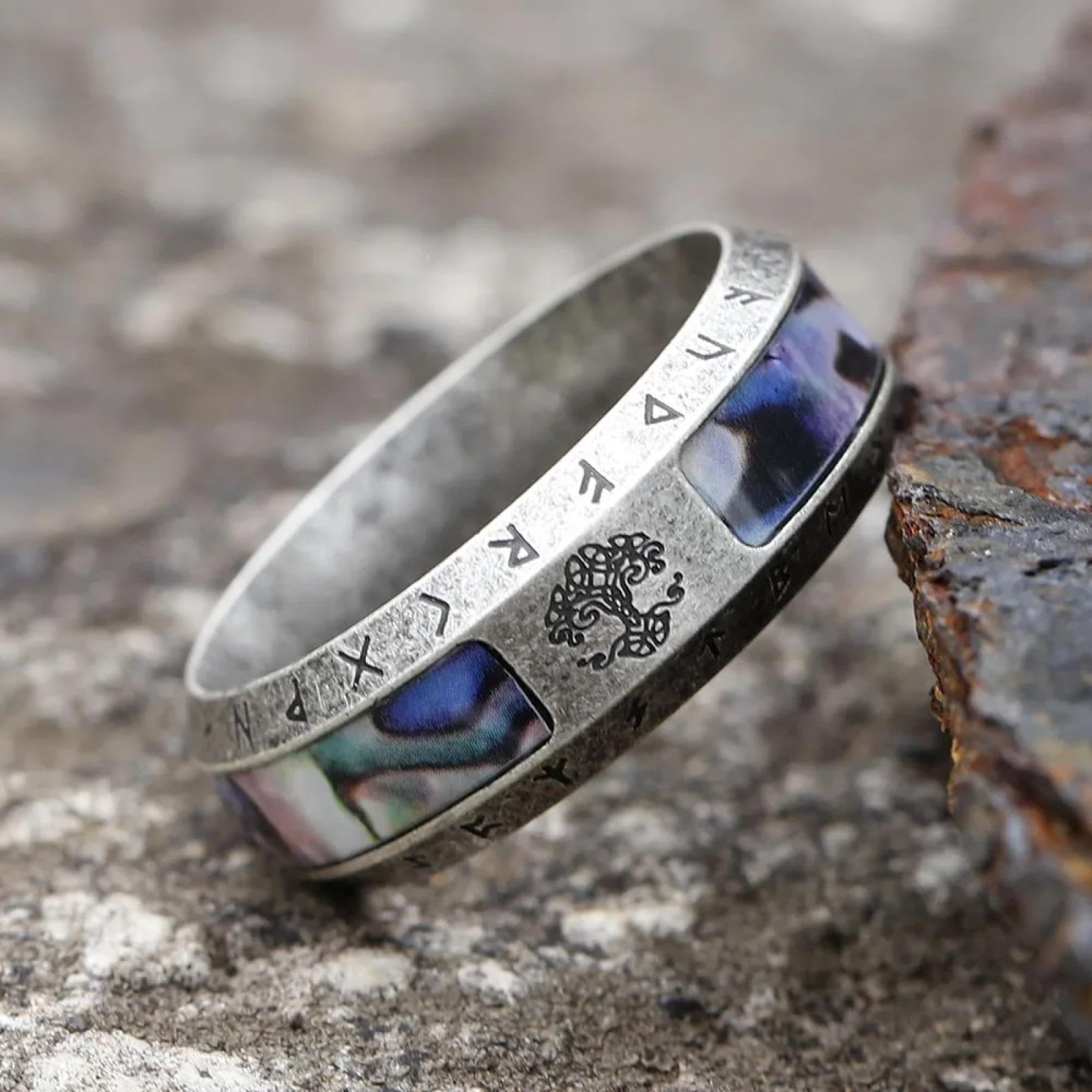 Ring Ringe Damen Bijouterie Herren Mode Nordic Viking Ringe Für Männer Vintage Keltischen Knoten Ring Punk Biker Amulett Schmuck