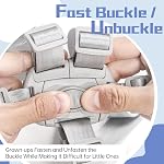 High Chair Baby Kid Straps, Children High Chair Harness Replacement, 5 Point Harness Safety Strap Belt with Buckle for Stroller High Chair Pram Buggy Children Kid Gray