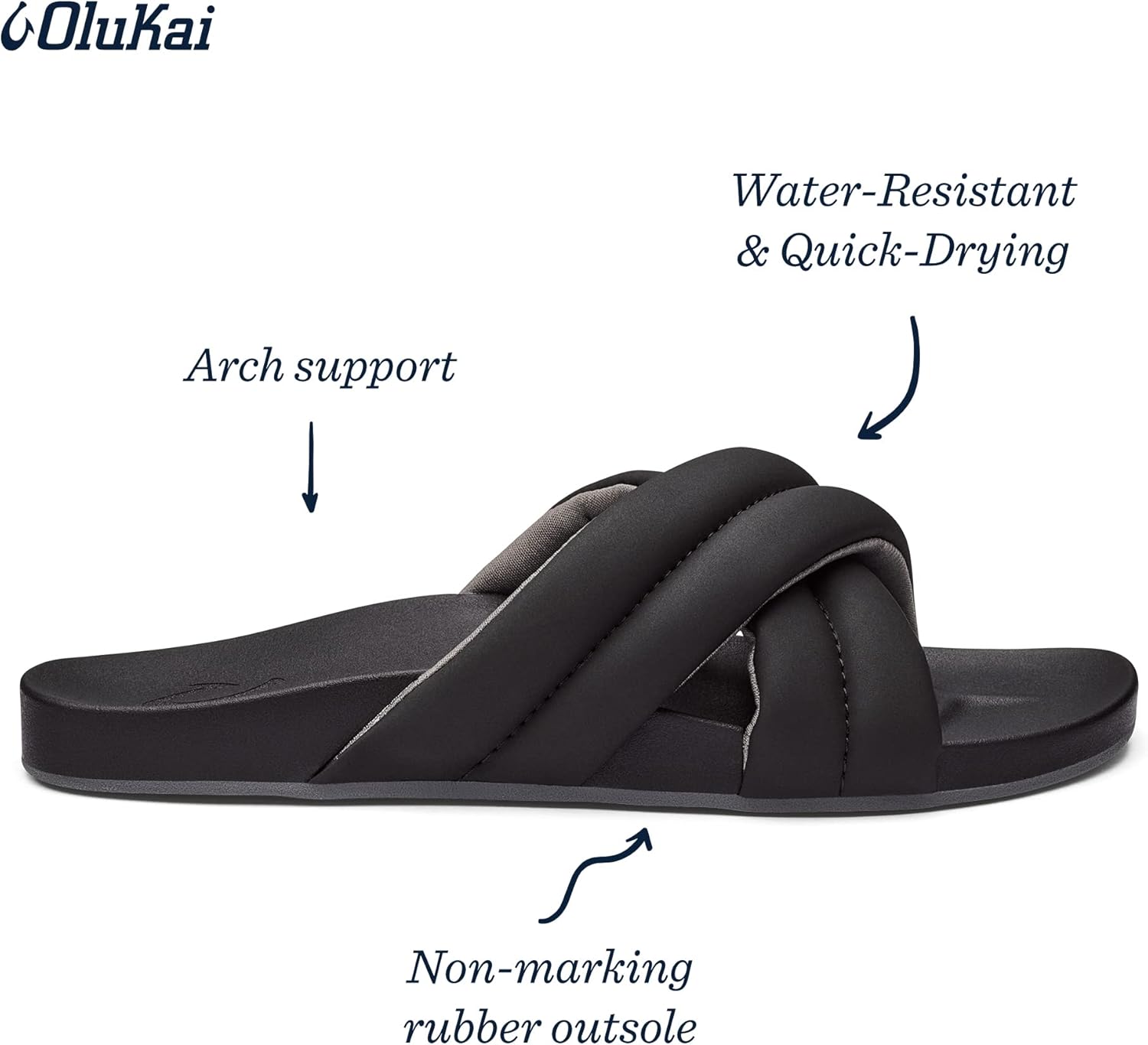 OLUKAI Hila Women's Beach Sandal, Water-Friendly Flip-Flop Slides, All-Day Wear & Ultra-Soft Comfort Fit - Image 6