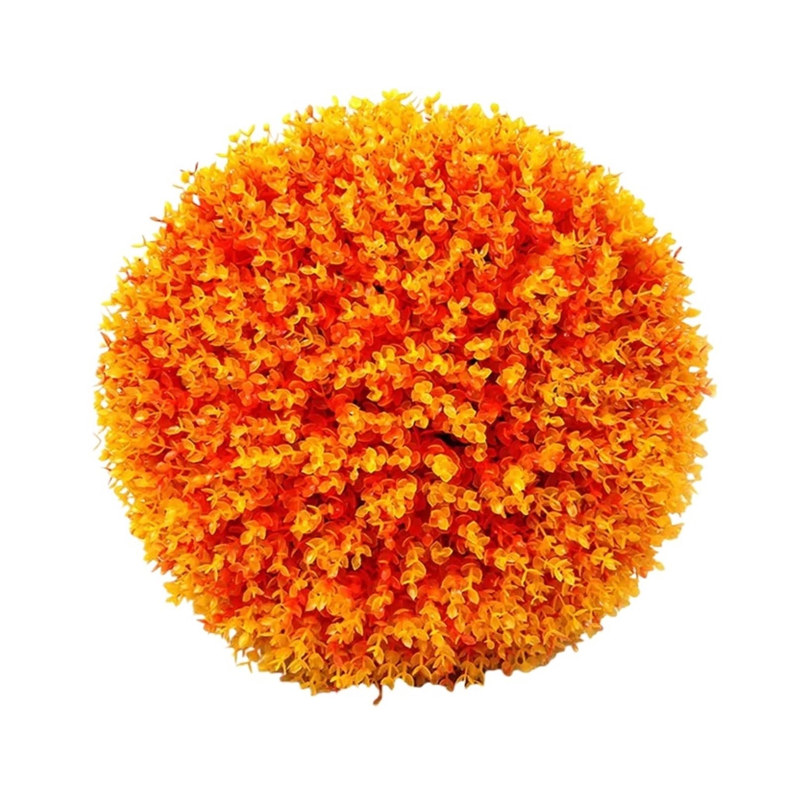 Zymjzbetic Artificial Topiary Balls Artificial Grasses Balls Indoor or Outdoor Elegant Realistic Appearance Topiary Ball(Orange 35cm)