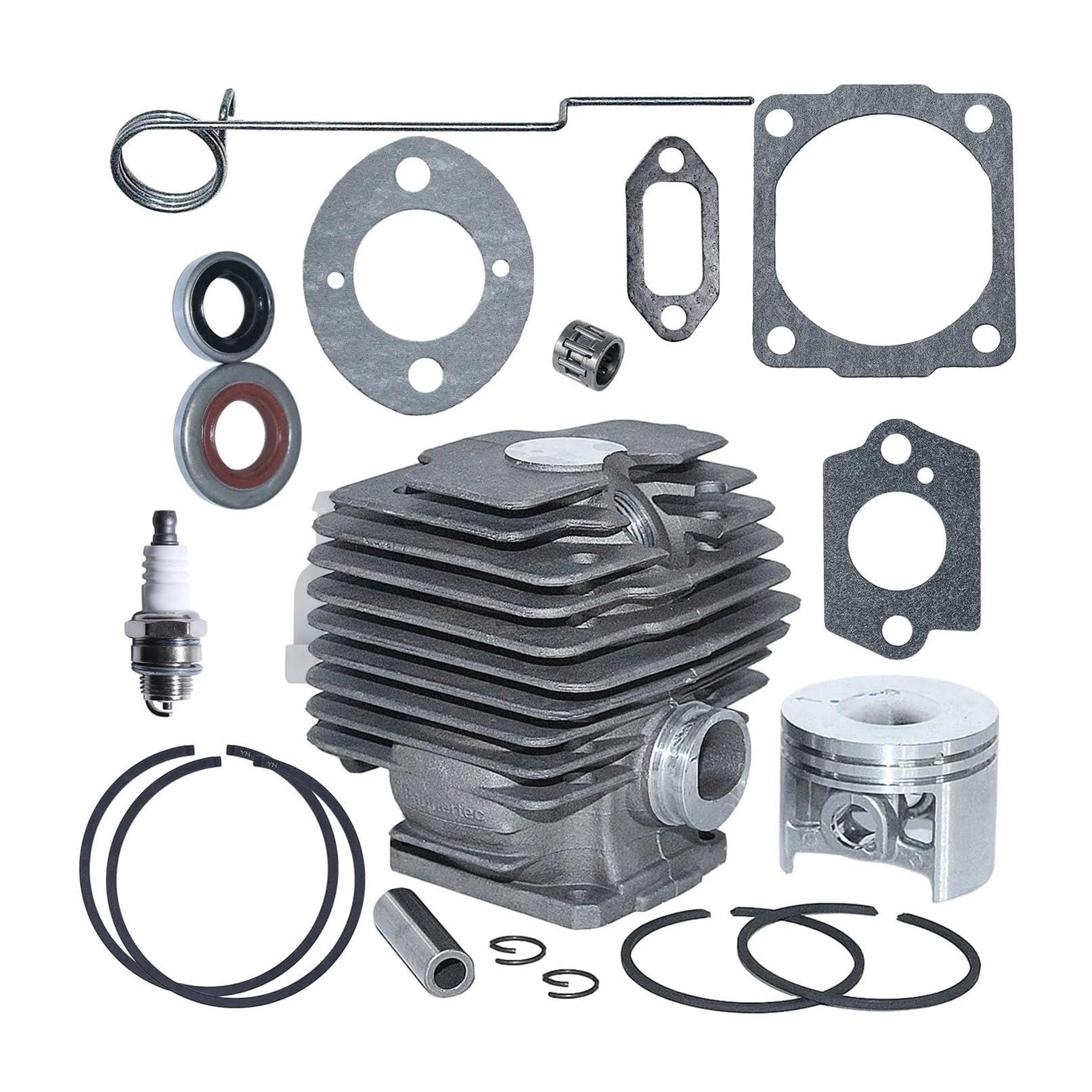 Pieza DE Recambio Kit de Junta de Sello de Aceite de pistón de Cilindro de 46 mm Compatible con Motosierra 028 028AV 028 QW WB 1118 020 1203