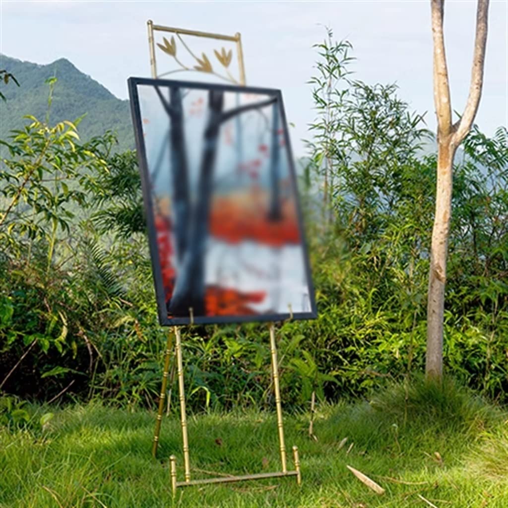 Soporte De Publicidad Al Aire Libre Bienvenida Boda Pintura Óleo Hierro Caballete Multifuncional Foto Piso(3-Pack)