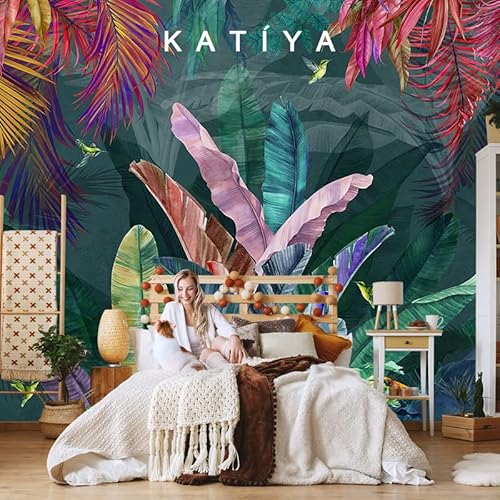 Pianta tropicale foglia di banano carta da parati