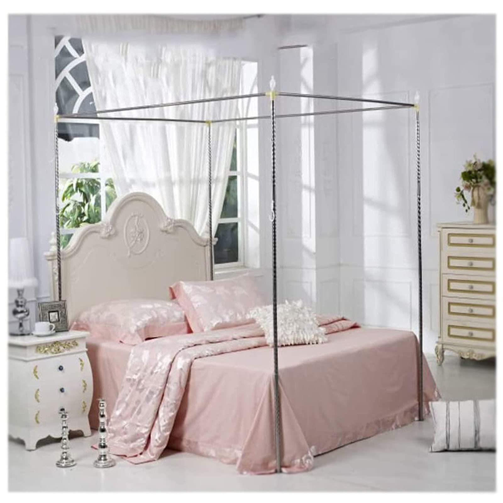 Buy 4 Corner Mosquito Netting Bracket, Stainless Steels Bed Canopy