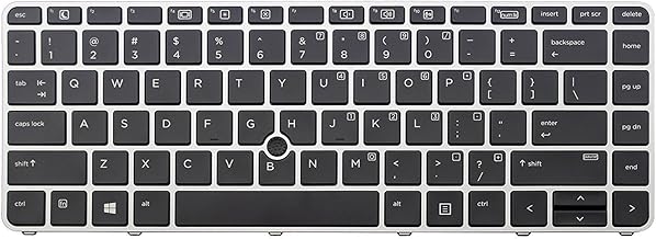 Original New for HP 819876-001 836307-001 821176-001 US Black Keyboard Silver Frame & Mouse Point