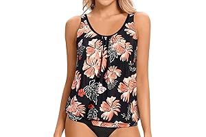 Women's Blouson Tankini Top for Modest Coverage and Style