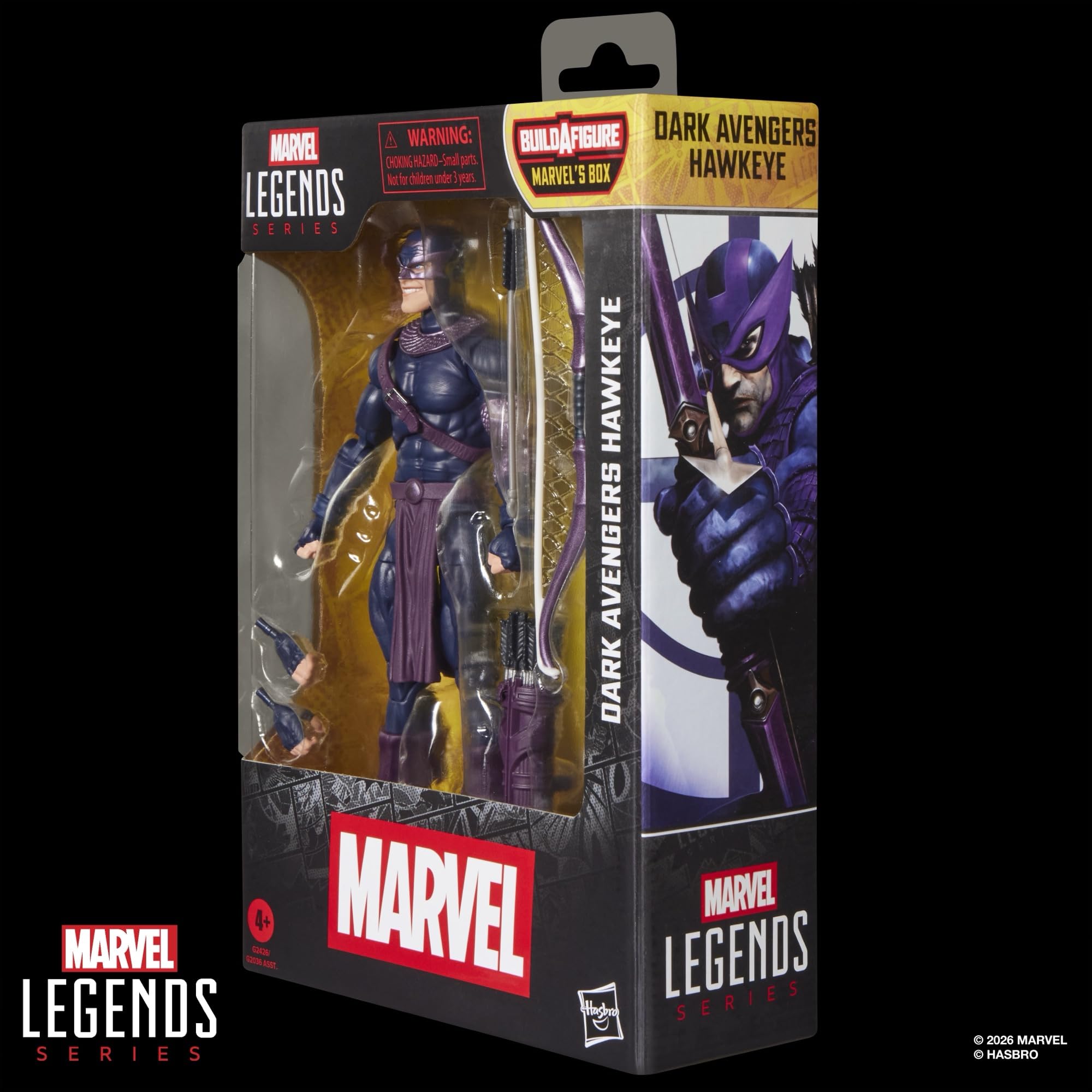 Marvel Legends Series, Dark Avengers Hawkeye, Figura de acción Coleccionable a Escala de 15 cm Inspirada en los cómics de los Vengadores Oscuros