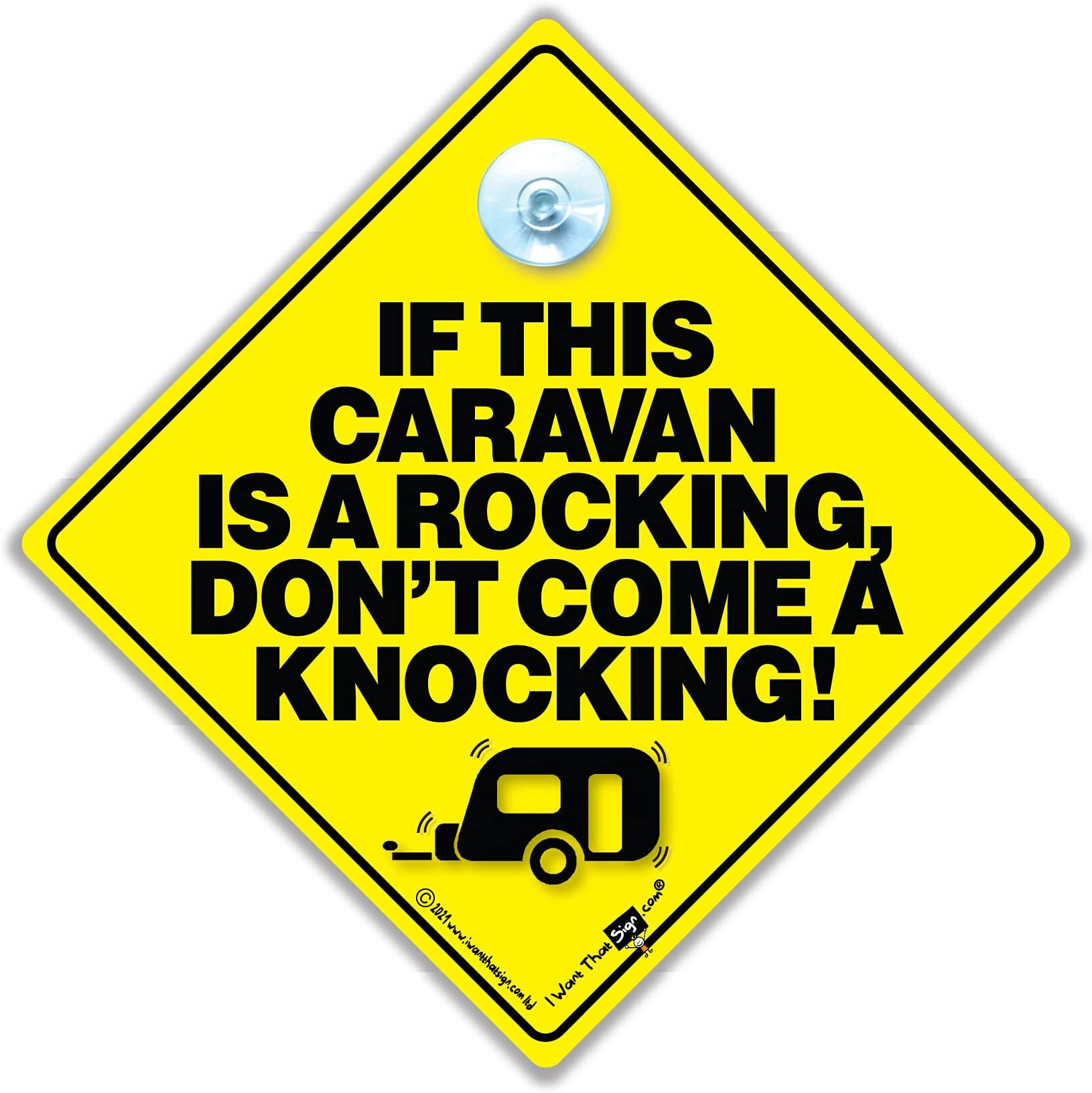 CARAVAN iwantthatsignltd If This Caravan Is A Rocking Don't Come A Knocking Car Sign, Novelty Car Sign, Caravan Sign, Camping, Joke Sign, Fun Sign