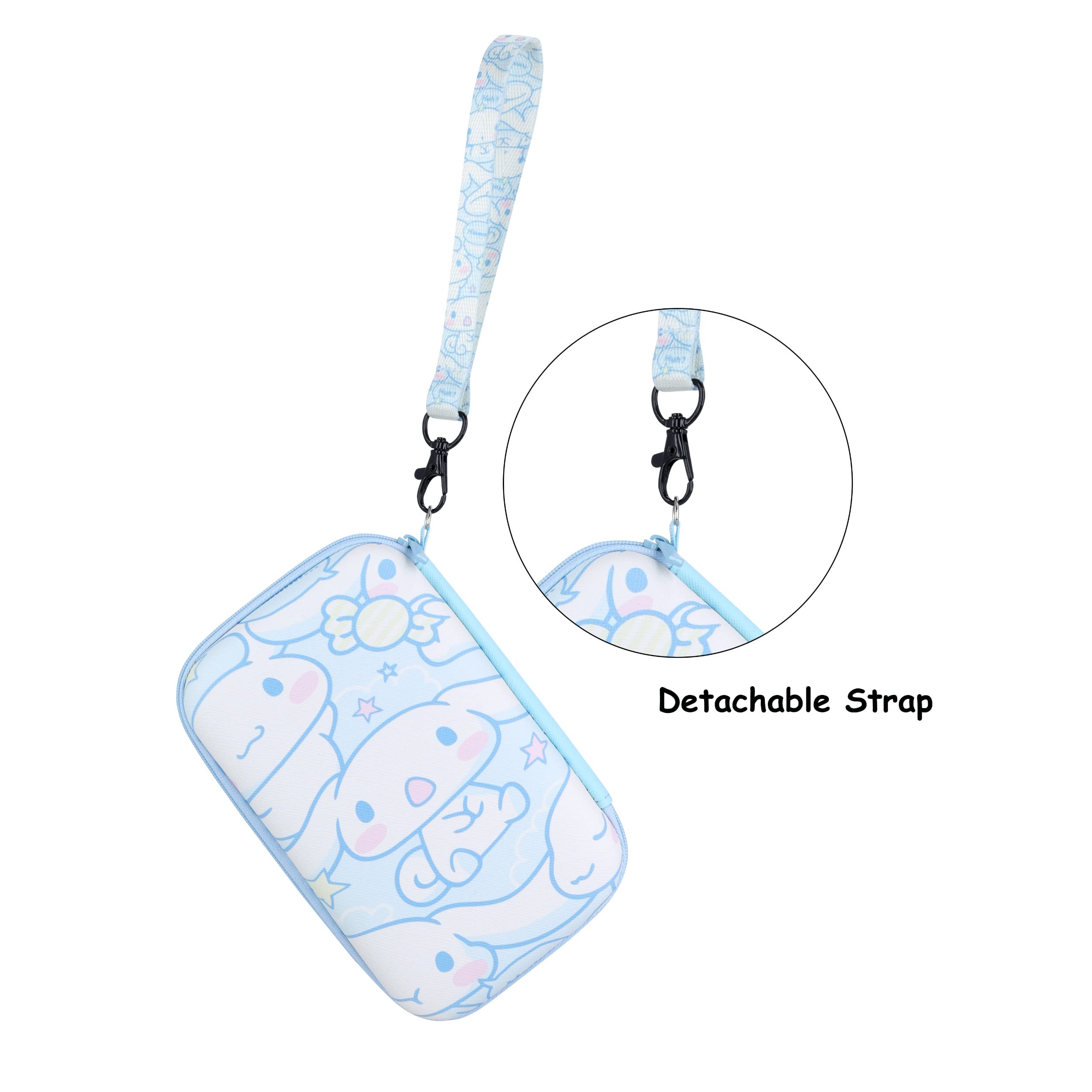 Custodia Porta Auricolari Roffatide Con Cinturino, Design Anime, Zip, Impermeabile, 16,2x10x4 Cm, Per Accessori Elettronici - 3