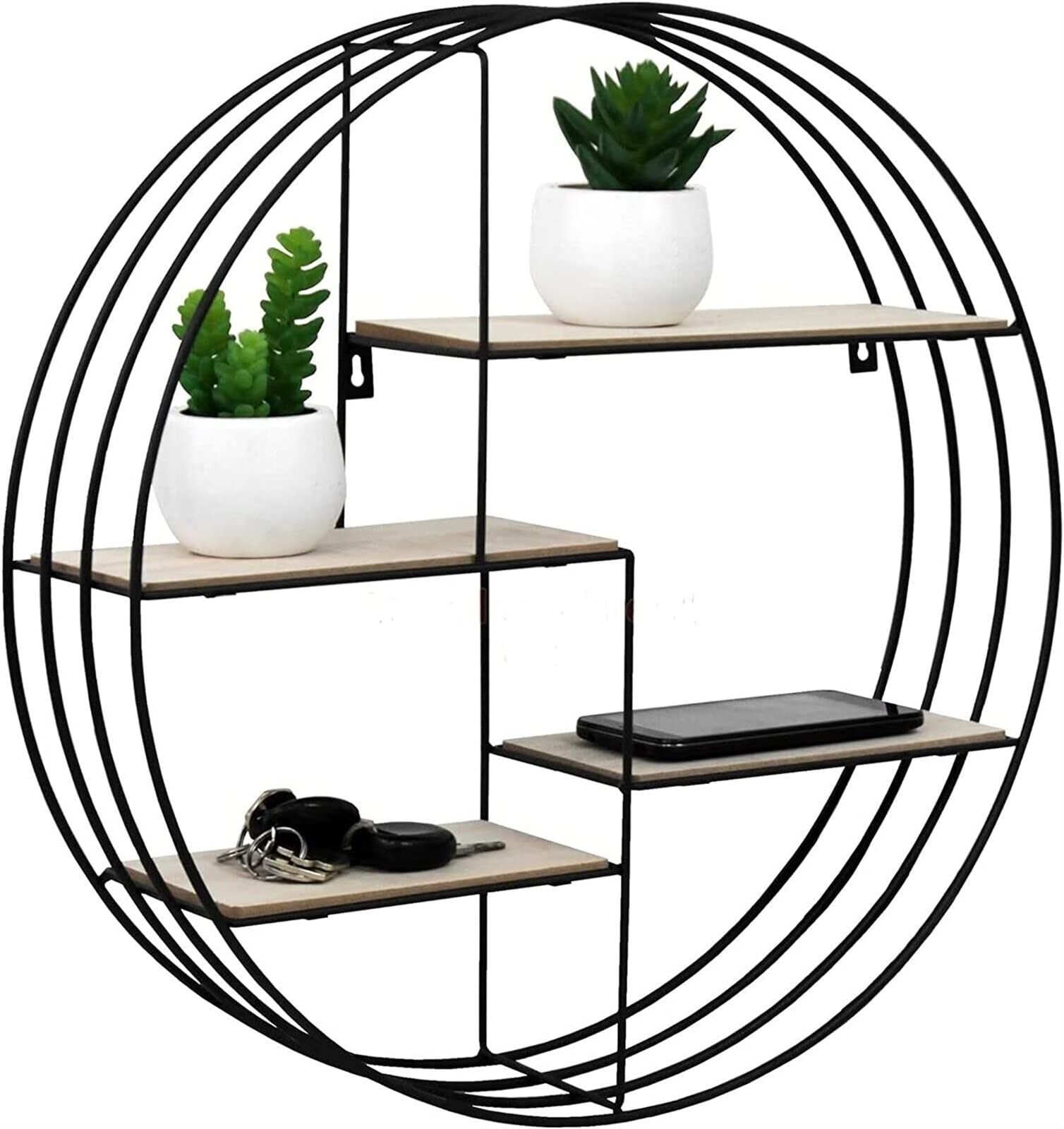 Estante circular para plantas interior estantería de pared con capas XMING
