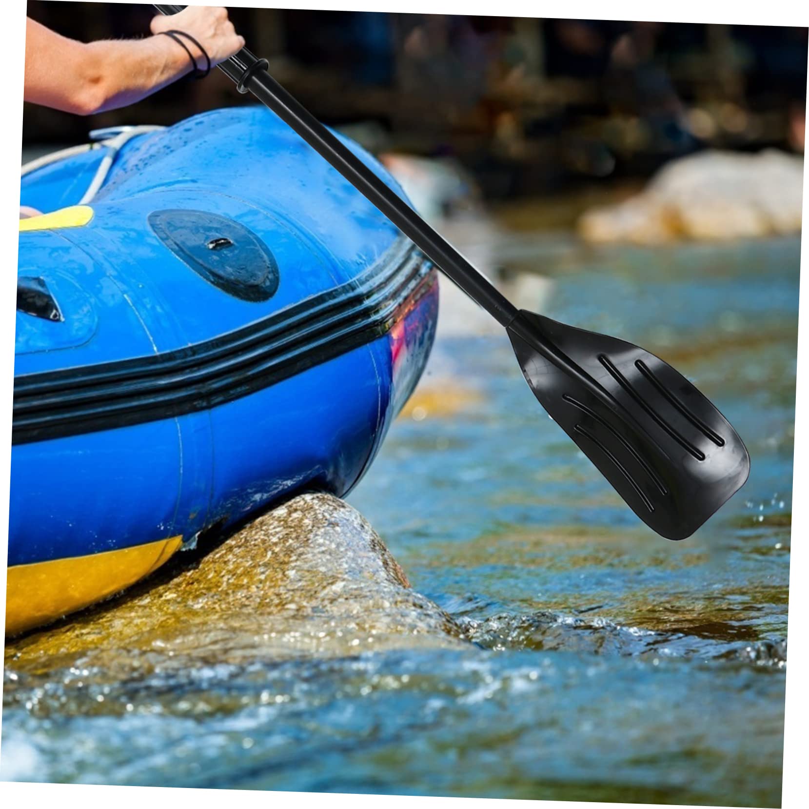BESTonZON 2 Stück Abnehmbares Kajakpaddel PVC Paddel Robust Ergonomisch für Kajaks und Schlauchboote Wassersport