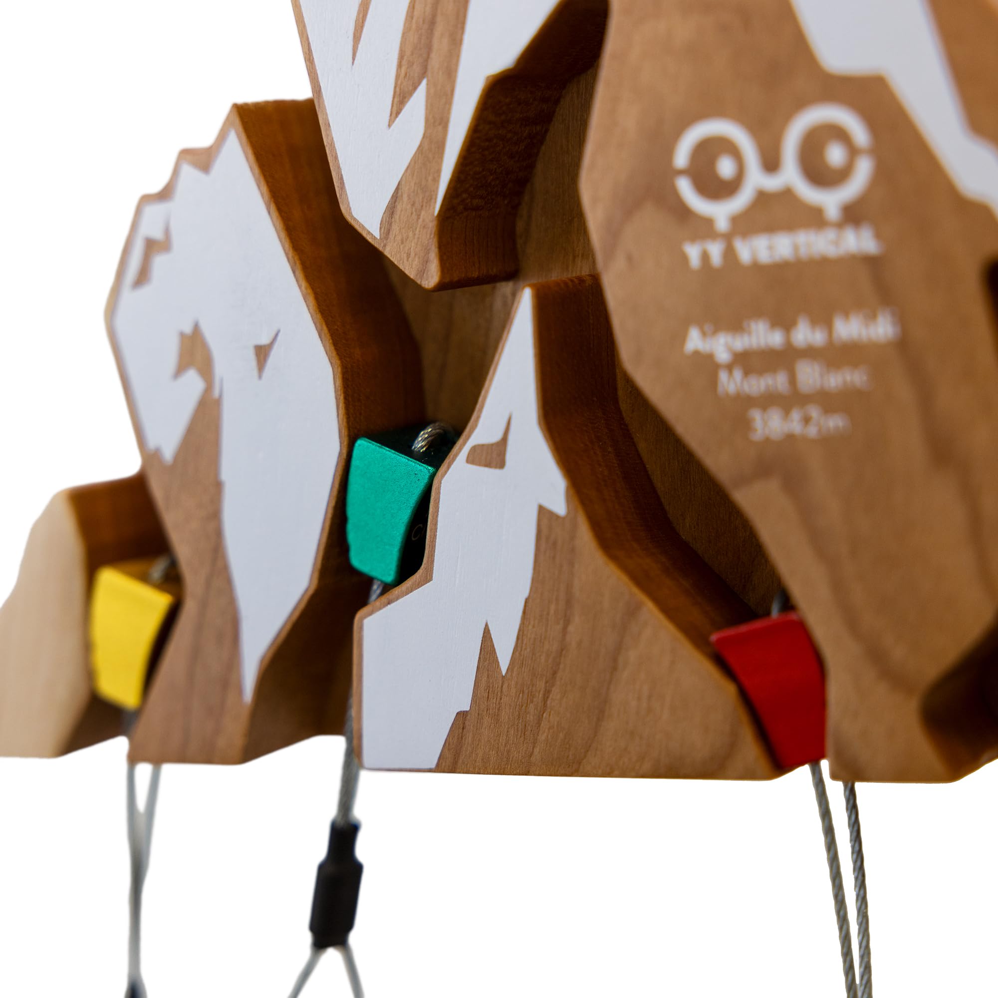 YY Vertical - Porte-clé en bois de cerisier, édition premium