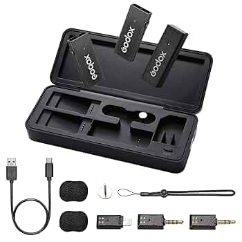 Godox MoveLink Mini LT ワイヤレスマイク Amazon.com: GODOX MoveLink Mini LT KIT 2 2.4GHz Wireless