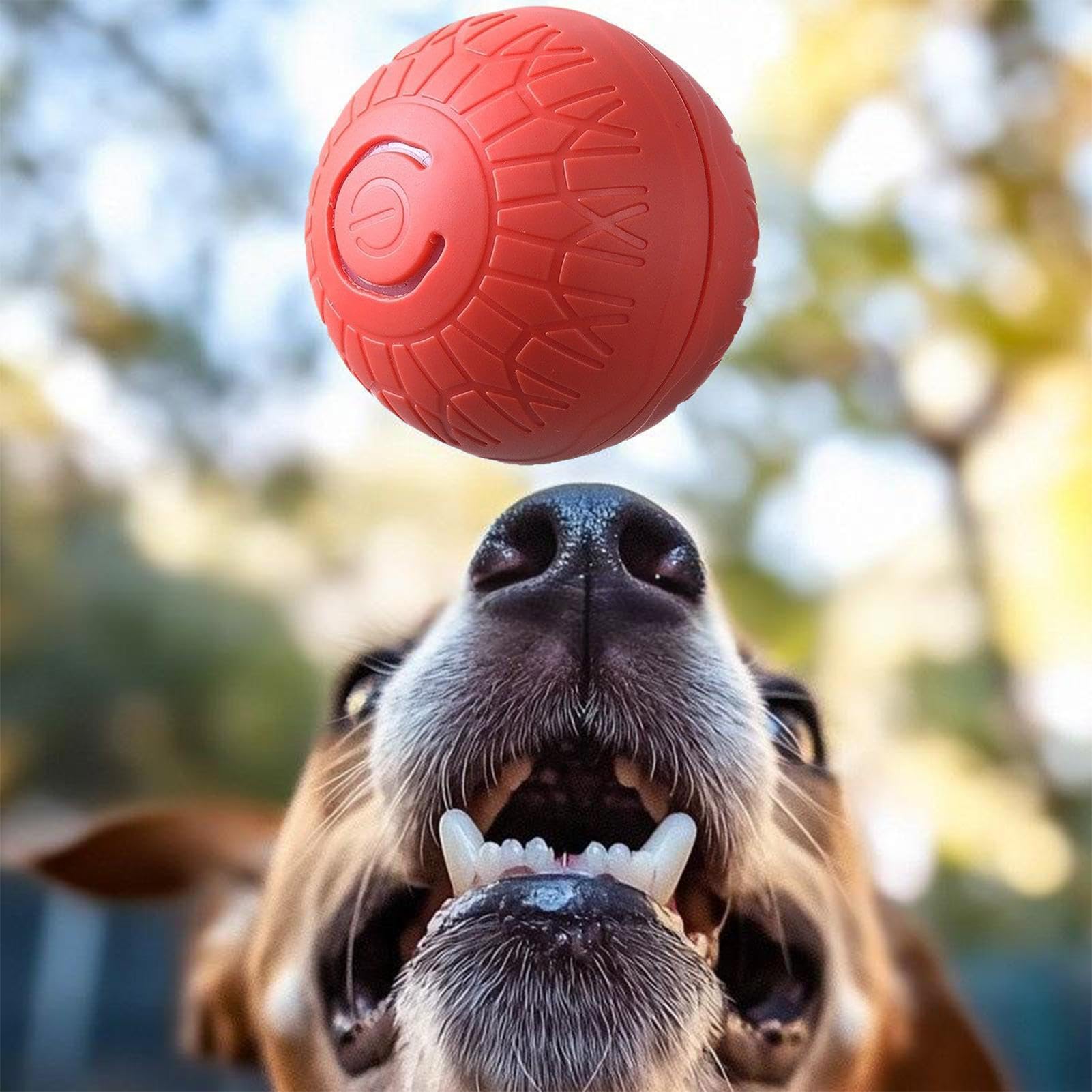 Balle Sautante Intelligente Pour Chien - Jouet Interactif Activé Par Le Mouvement, Sonnette - Résistante Aux Morsures
