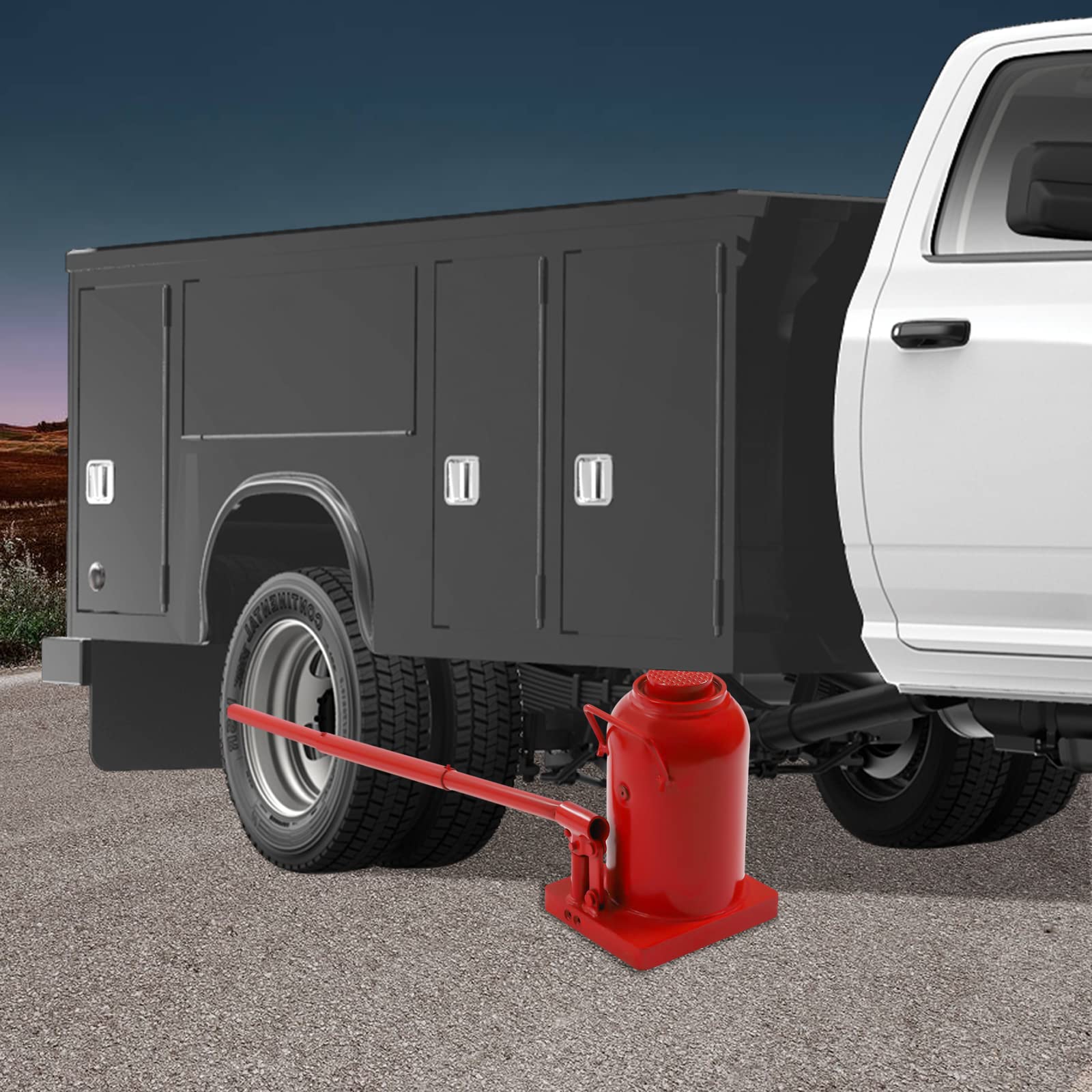 Bottle Jack 50 Ton Hydraulic Jack 110231LBS Air Hydraulic Car Jack Hydraulic Double Piston Car Bottle Jack for Car, Pickup, Truck, RV, Auto Repair, Industrial Engineering