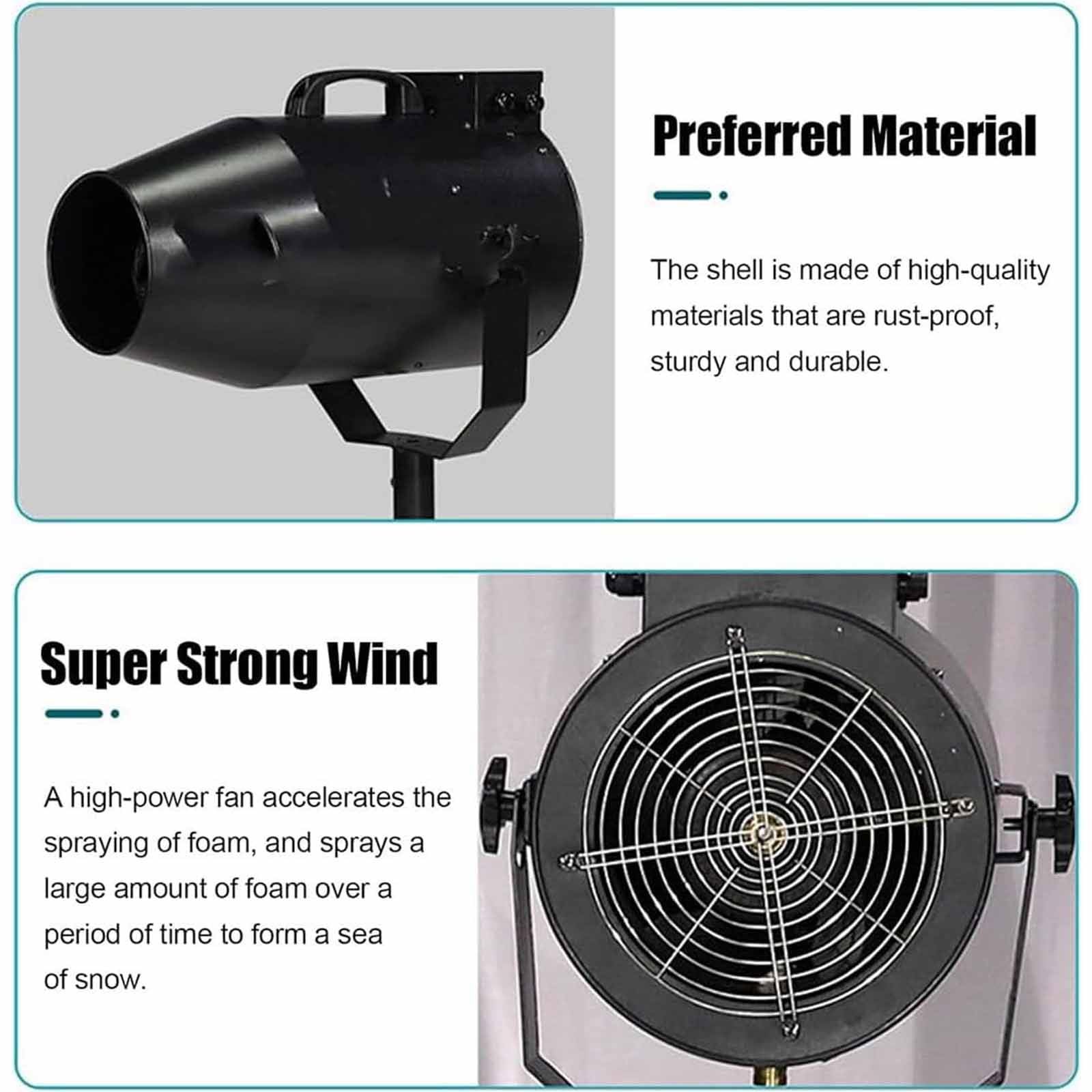 Macchina per Effetti di Schiuma 1000 W,Macchina per Schiuma a Getto Con Angolo Regolabile,Macchina per Schiuma Party per Feste,Bambini,Estate Nuoto, Distanza 6-10 m/Area 80 m