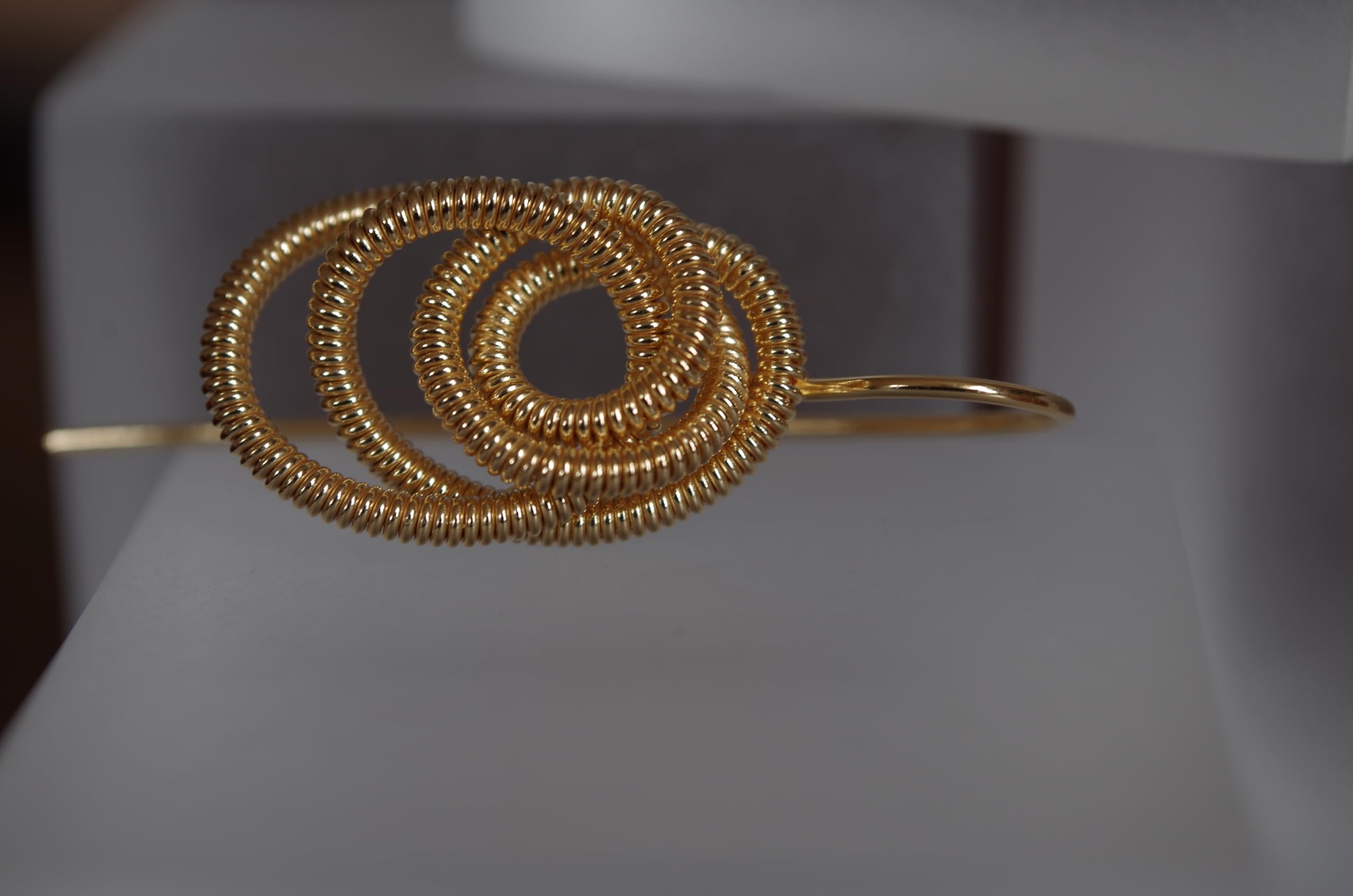 Orecchini a spirale in argento 925, orecchini pendenti fatti a mano