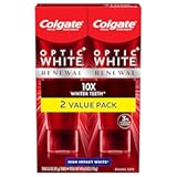 Optic Renewal Teeth Whitening Toothpaste with Fluoride&comma; 3&percnt; Hydrogen Peroxide&comma; High Impact&comma; White&comma; Mint&comma; 3 Oz&comma; 2 Pack