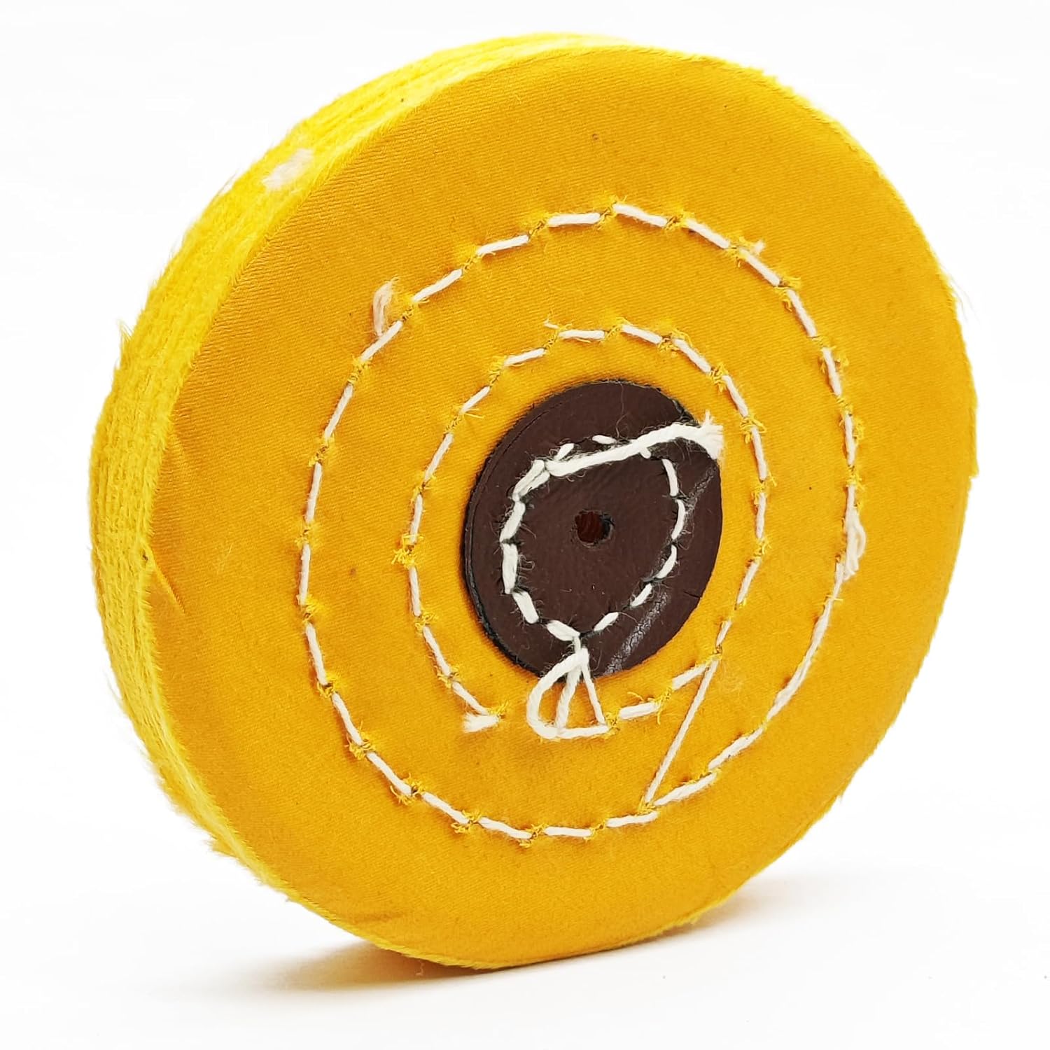 2PCS Bench Grinder Tools, Polishing Wheels, Yellow Cotton Polishing Wheel 4 Inch (50 Ply), 4mm Shaft Hole, for Metal, Jewelry, Ceramics, Glass, and More(Yellow Cloth)