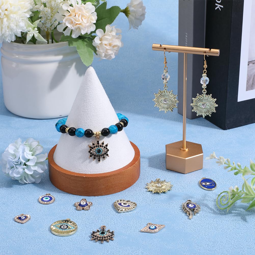 SUNNYCLUE 40Pcs Evil Eye Rhinestone Beads - Image 4