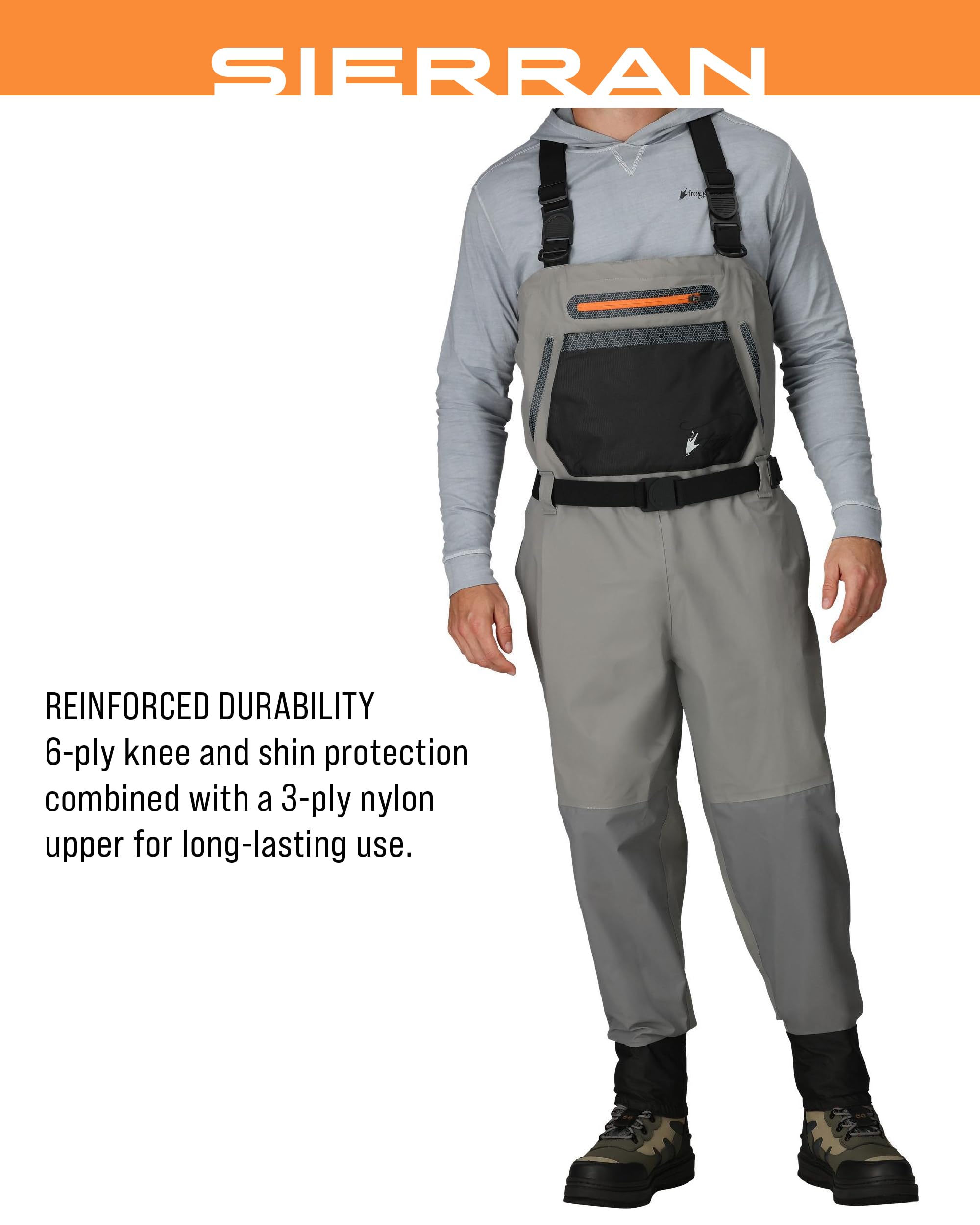 FROGG TOGGS Herren Sierran verstärktes Nylon, atmungsaktiv, Strumpfhose, Wathose