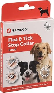 Flamingo Anti-PARASIT Batali FLOH & ZECKE Stop Halsband Hund 74CM