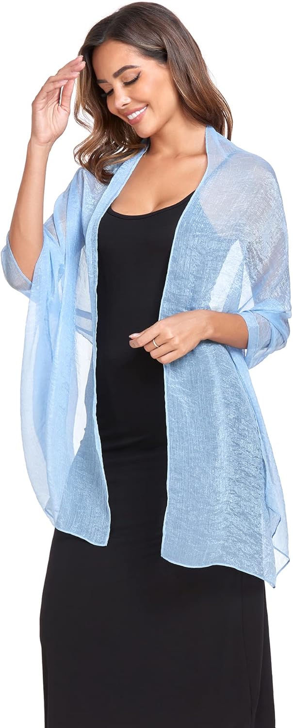 SURVODJA Women Shawls and Wraps for Evening Dress Lightweight Scarf Wedding Guest Shawl Wrap Bridesmaid Scarves - Image 4