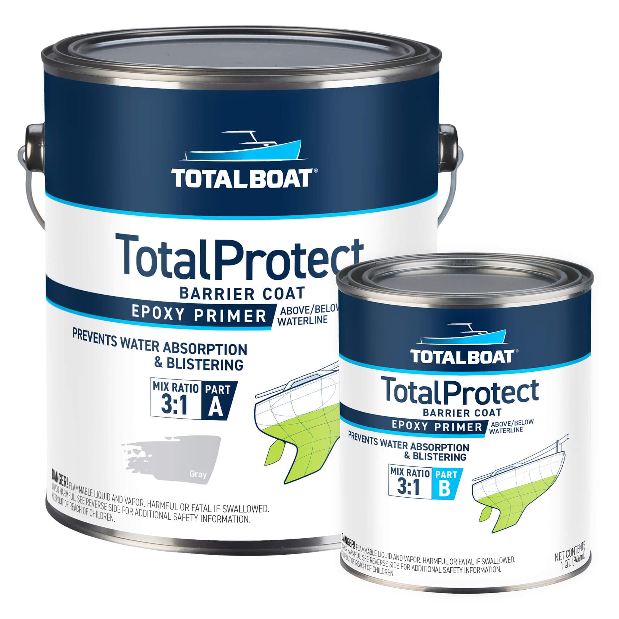 TotalBoat TotalProtect エポキシバリアコートシステム。
