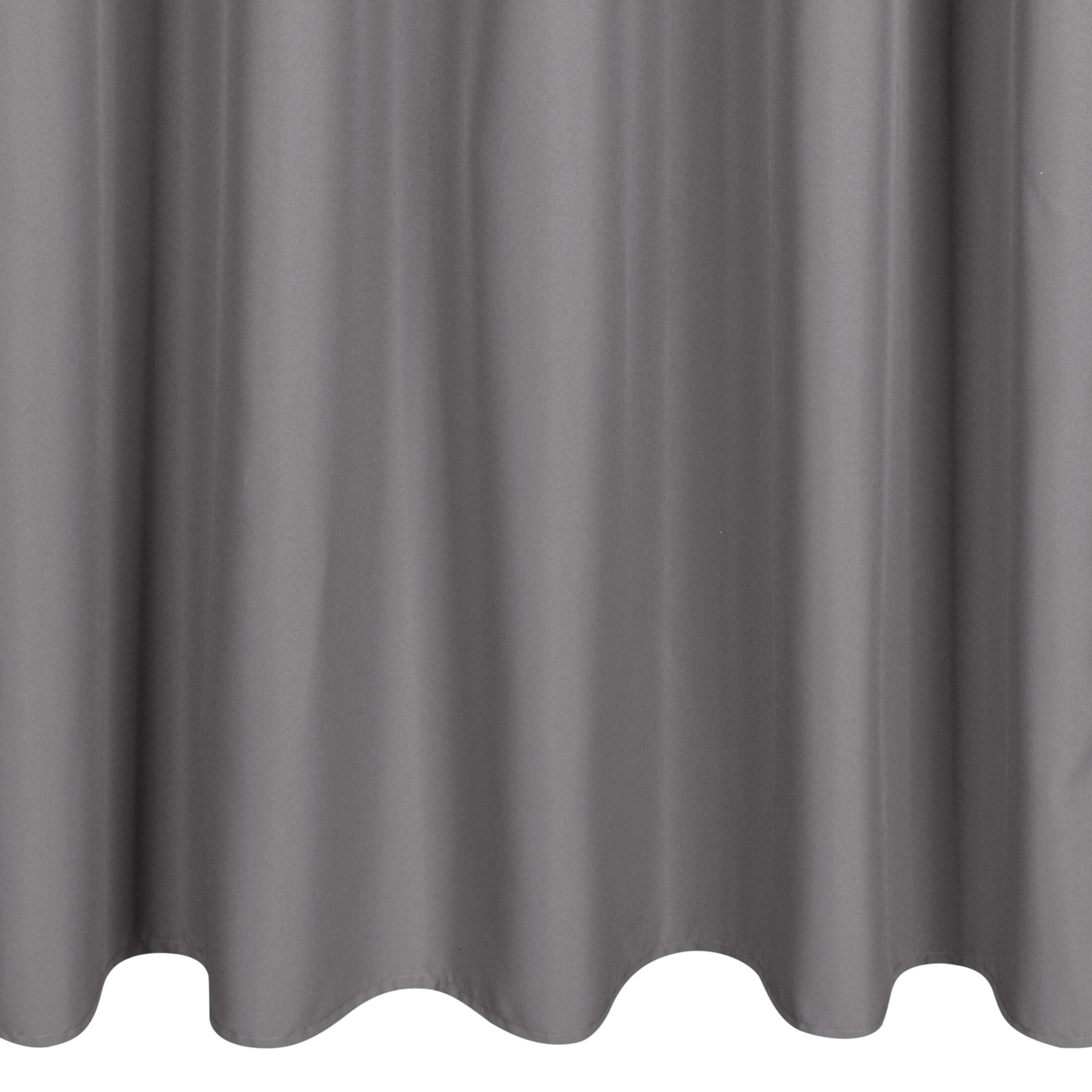 Eurofirany Garden Rideau d'Extérieur à Pattes Auto-agrippantes, 1 Pièce, Occultant & Imperméable, Protection UV, pour Balcon Terrasse Pavillon, 155x260 cm (L x H), Gris Foncé
