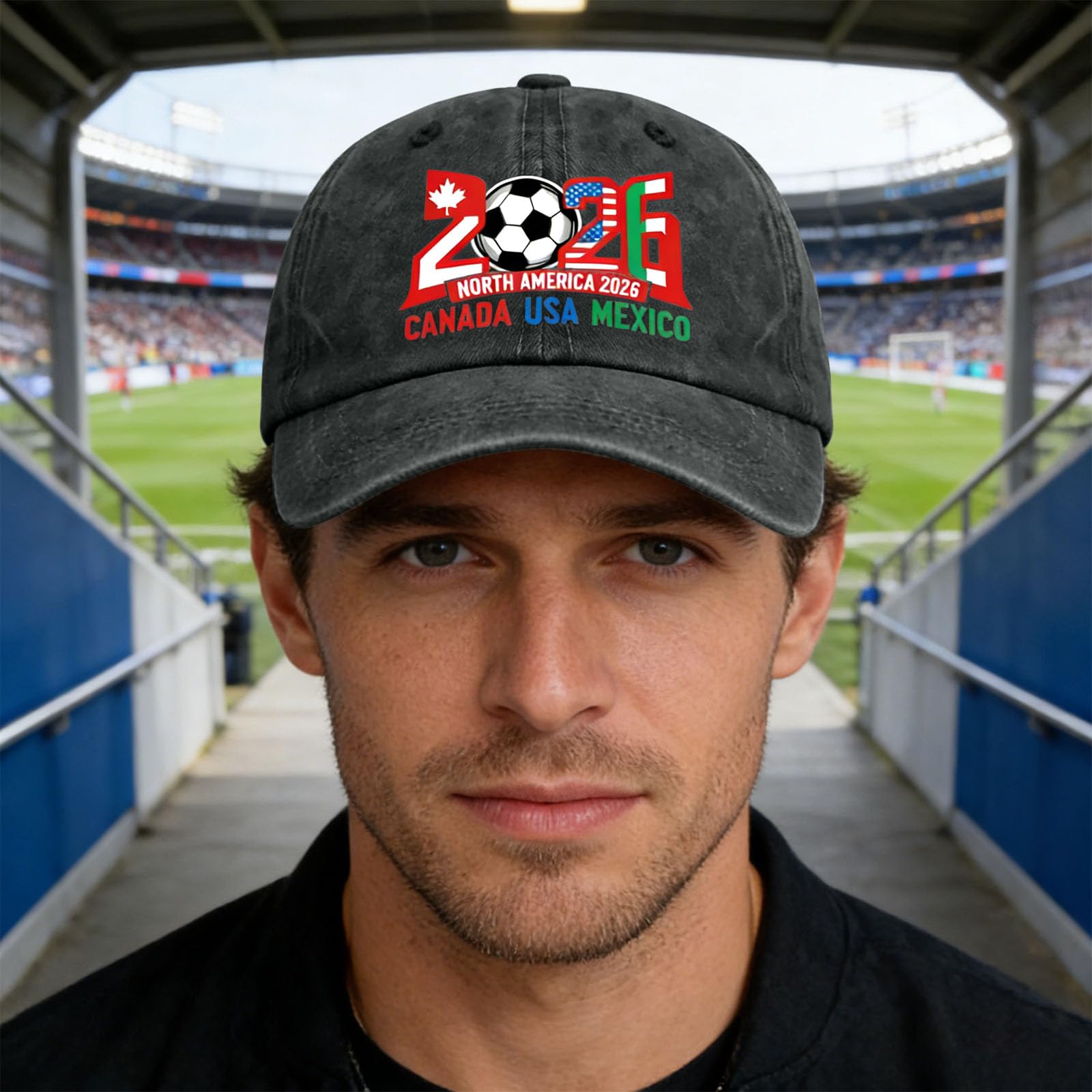 2026 Cup Hat, USA Canada Mexico World Cup Soccer Cap, Host Country Soccer Football Cap, Cotton Baseball Hat for Men Women — view 4
