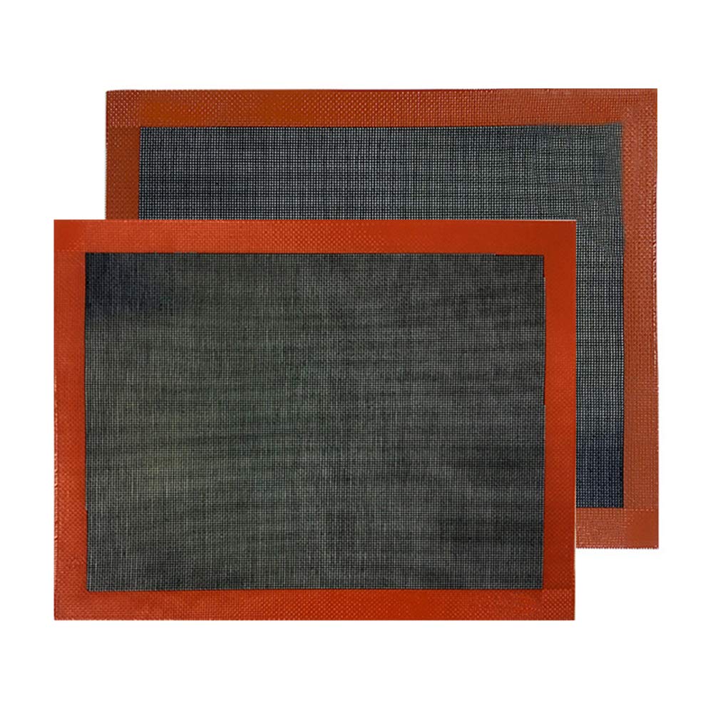 WEISE Silicone Baking Matï¼Ë†2 Piece-Setï¼â€°Non-Stick Oven Liner Perforated Steaming Mesh Pad Food Safe Baking Sheets For Macaron/Pastry/Cookie/Pizza/Bun/Bread Making