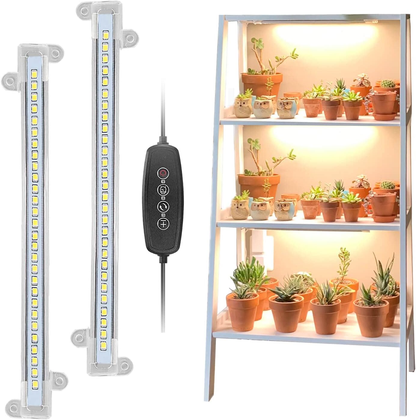 Grow Light for Indoor Plants Grow Light for Seed Starting Full Spectrum with Auto ON/Off Timer, 10''inch Small Sunlike Grow Lamp for Seedlings Hydroponics Succulent