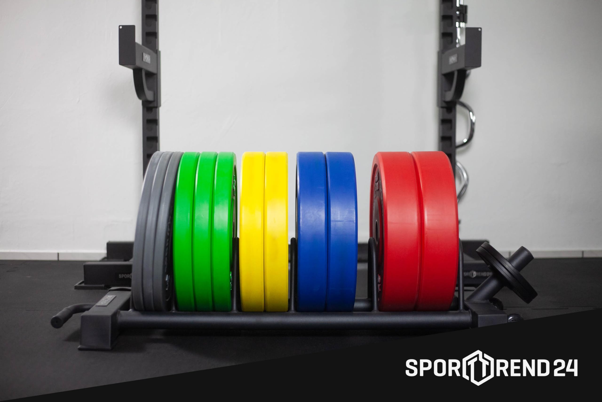 Sporttrend 24® Bumper Plate Rack bis 400 kg | Hantelscheibenständer Scheibenständer Hantelständer Gewichtscheibenständer Gewichtsscheibenständer Ständer Ablage Aufbewahrung für Bumper Weight Plates